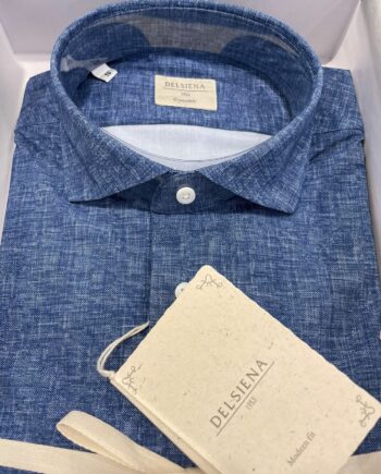 Camicia Del Siena blu elasticizzata 4374blu003 Abbigliamento